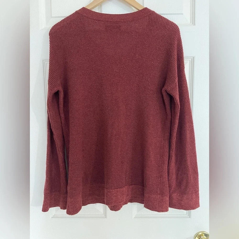 American Eagle Women's Lace-Up Sweater - Rust‎ size small